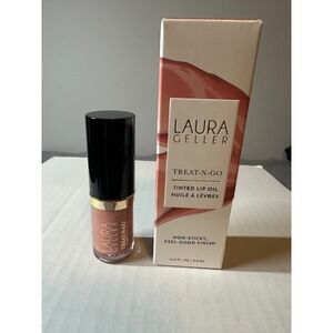 Laura Geller Treat-N-Go Tinted Lip Oil Finish Line Nude Mauve 0.13oz New in Box